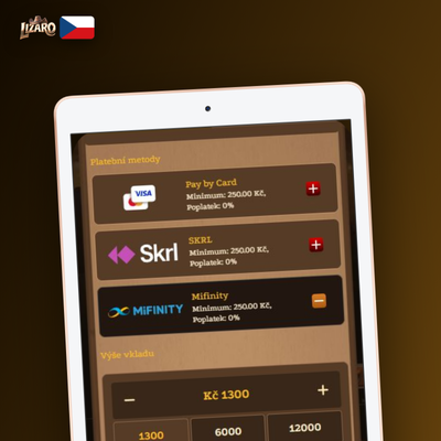 E-peněženky Apple Pay a Google Pay pro rychlý vklad v Lizaro Casino