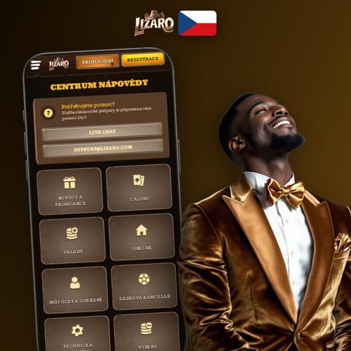 Lizaro Casino kontakt – zákaznická podpora dostupná nonstop 24/7 česky